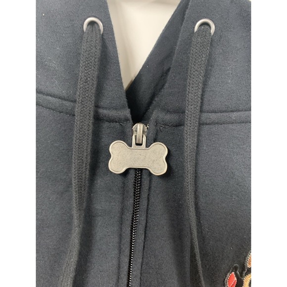 Fallout Official Bethesda Full Zip Dogmeat Hoodie Gray Size Medium - Picture 3 of 9